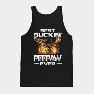 Best Buckin Peepaw Ever Shirt Deer Hunting Bucking Father Tank Top